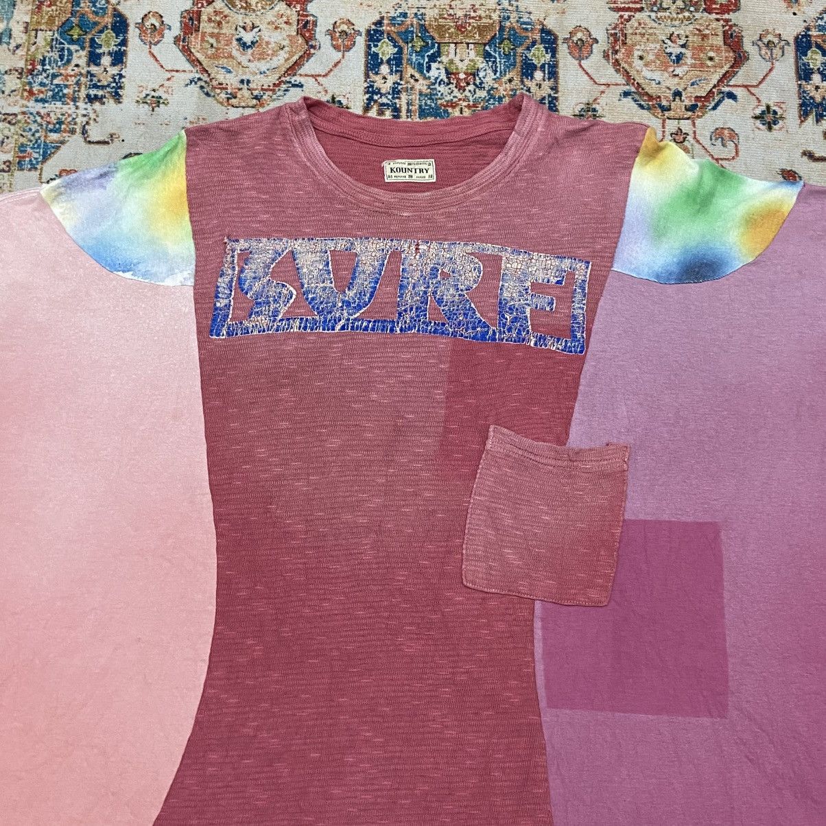 Kapital Kountry Kapital Kountry SURF Boro Patchwork Multicolor Pocket Tshirt Size US XL / EU 56 / 4 - 2 Thumbnail