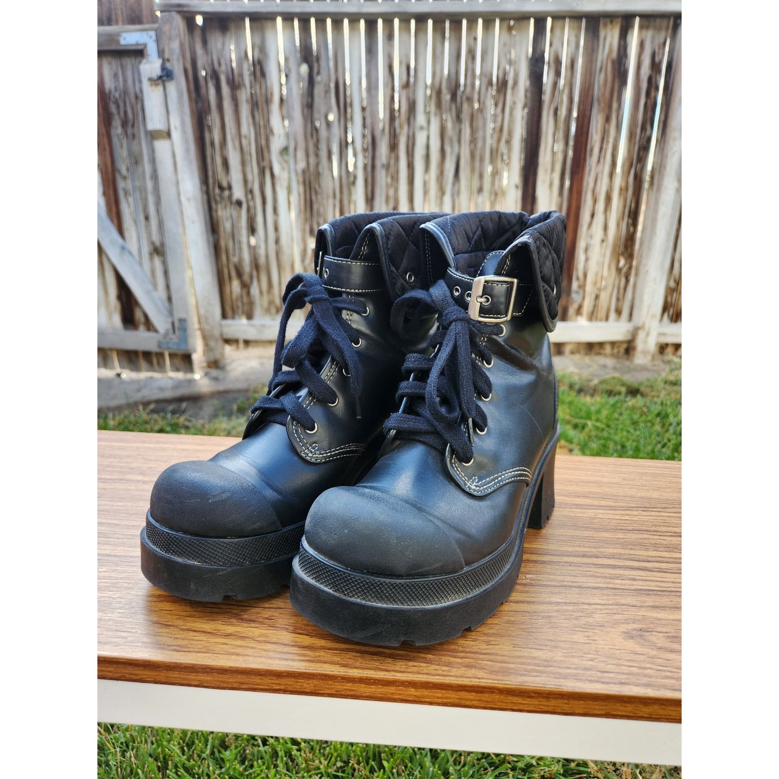 L.E.I. 90's Chunky L.E.I Platform Combat Grunge Boots- 7.5 Size US 7.5 / IT 37.5 - 1 Thumbnail