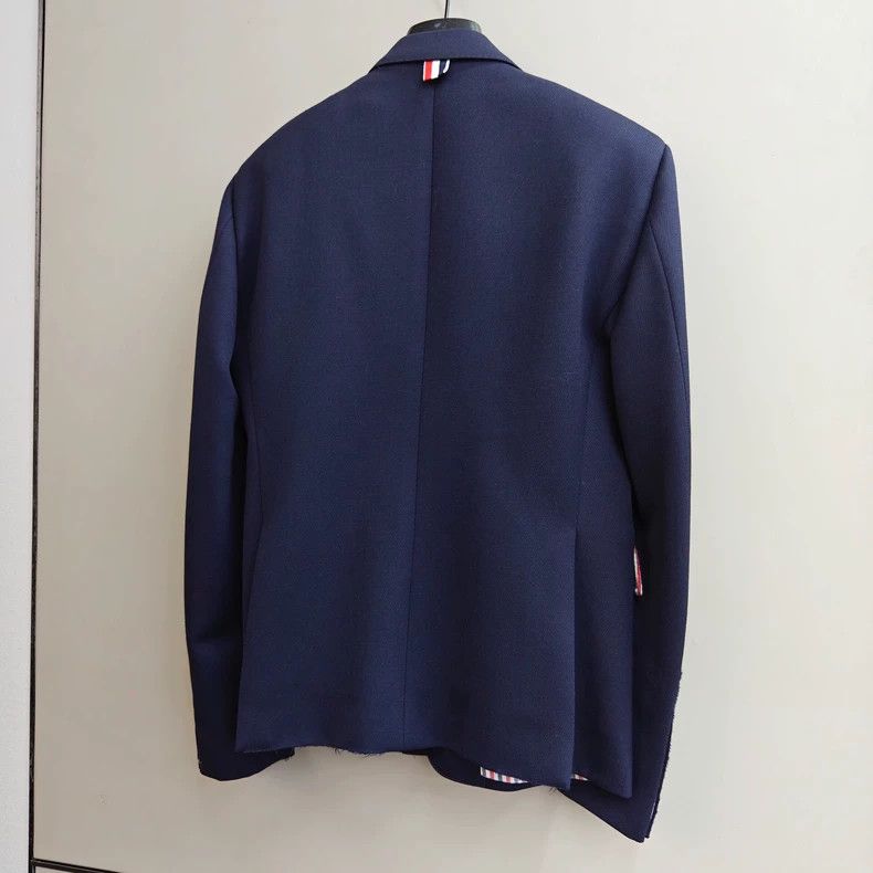 Thom Browne Thom Browne Size 3Boat Anchor Gold Buckle Navy Blaze Jacket Size 46L - 2 Thumbnail