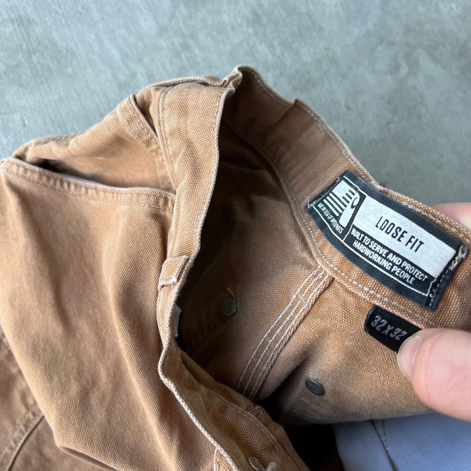 Carhartt brown double knee work wear carpenter pants