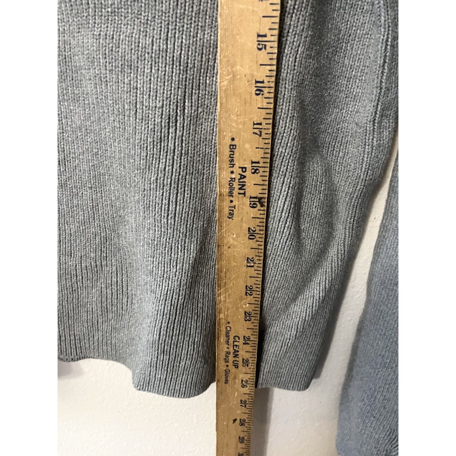 Banana Republic Banana Republic Womens Gray Chunky Knit Cardigan Small V-Neck Long Sleeve Size S / US 4 / IT 40 - 4 Thumbnail
