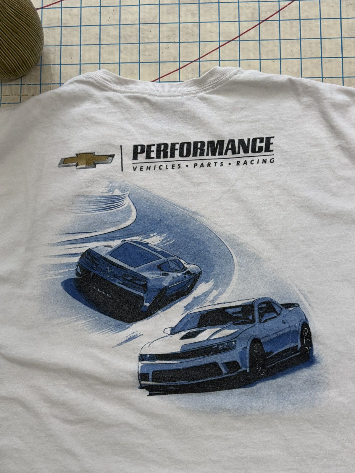 Vintage Chevy Performance Parts Racing Corvette Graphic Tee XL Mens Size US XL / EU 56 / 4 - 4 Thumbnail