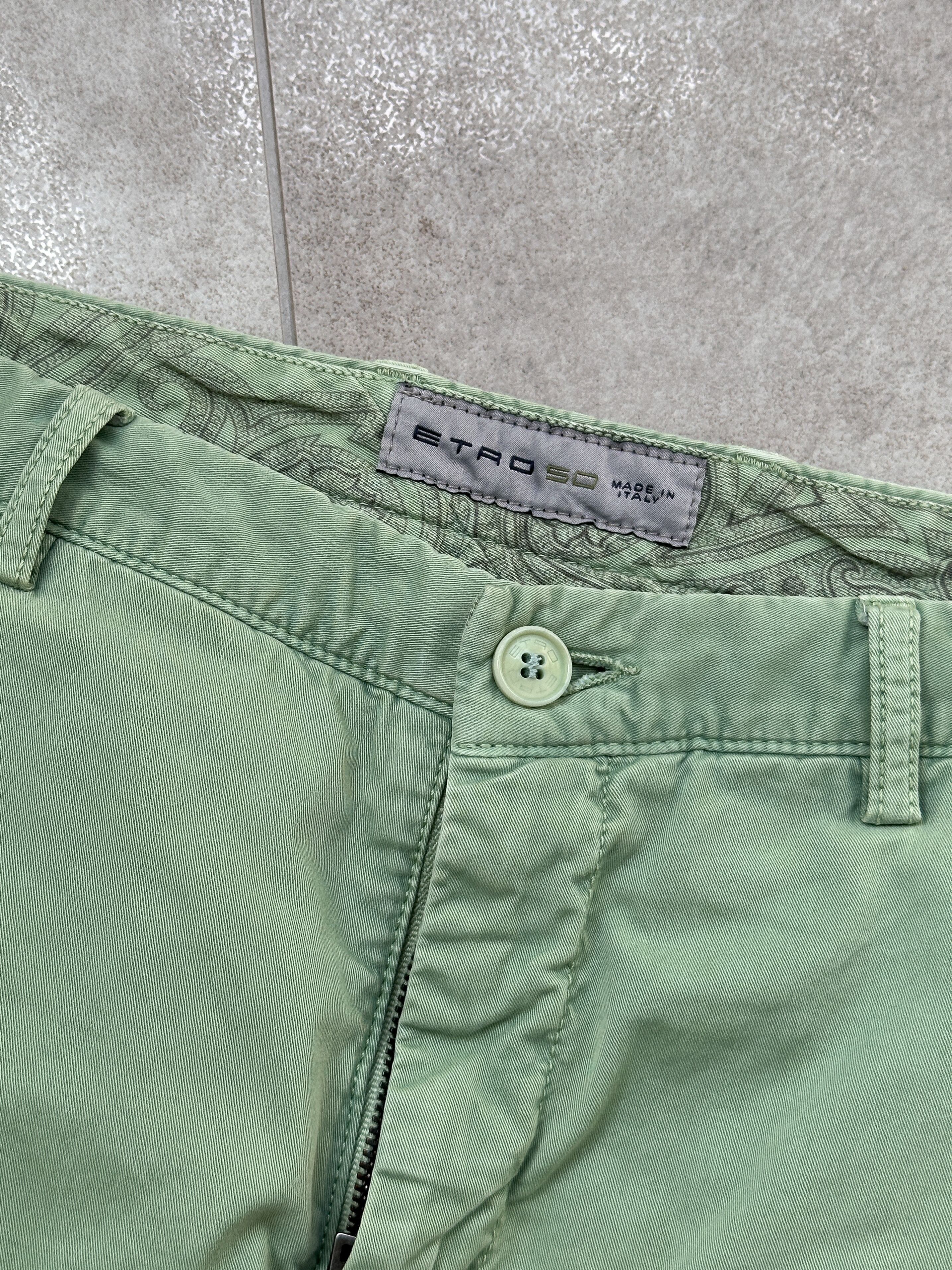 Etro Etro Green Chino Pants Trousers Size US 34 / EU 50 - 7 Thumbnail