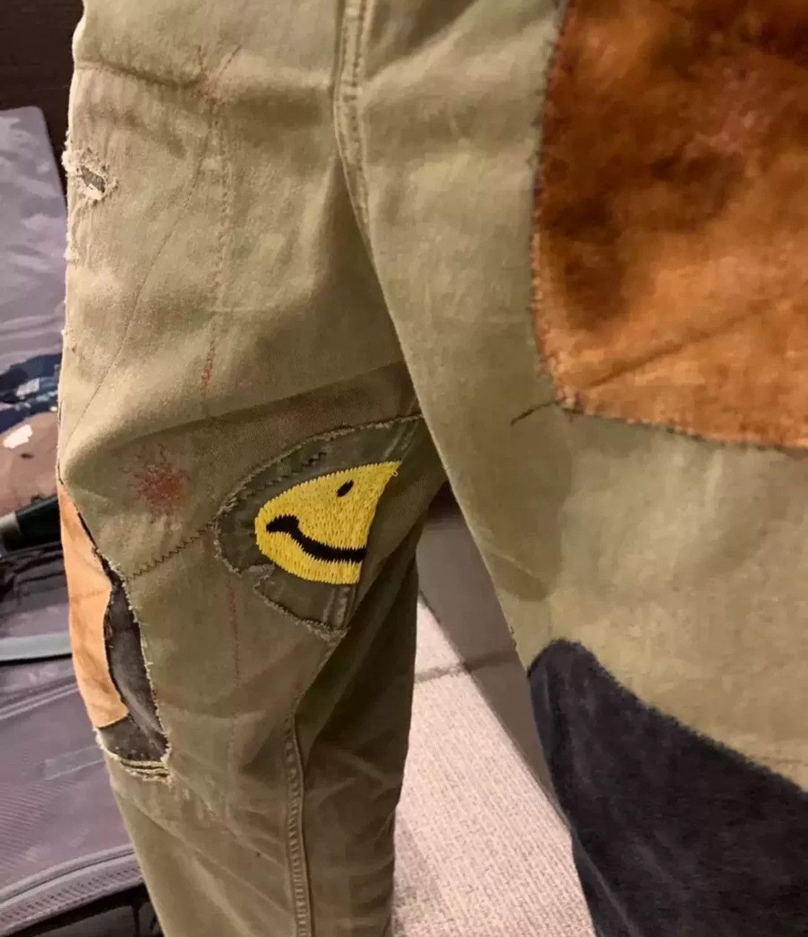 Kapital Kapital Patch Embroidered Smiling Face Splicing Pants Size US 28 / EU 44 - 7 Thumbnail