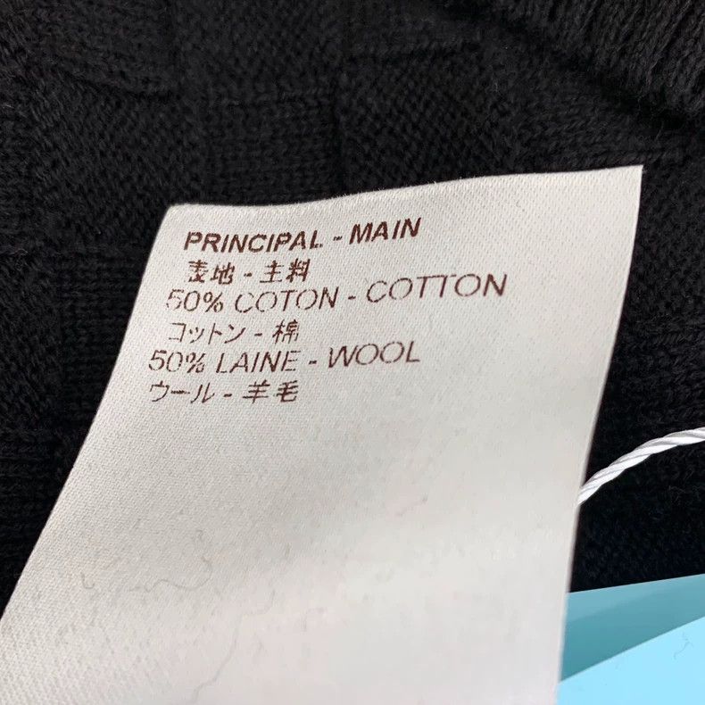 Louis Vuitton Louis Vuitton Black checkerboard cotton crewneck long-slee Size US XS / EU 42 / 0 - 8 Thumbnail