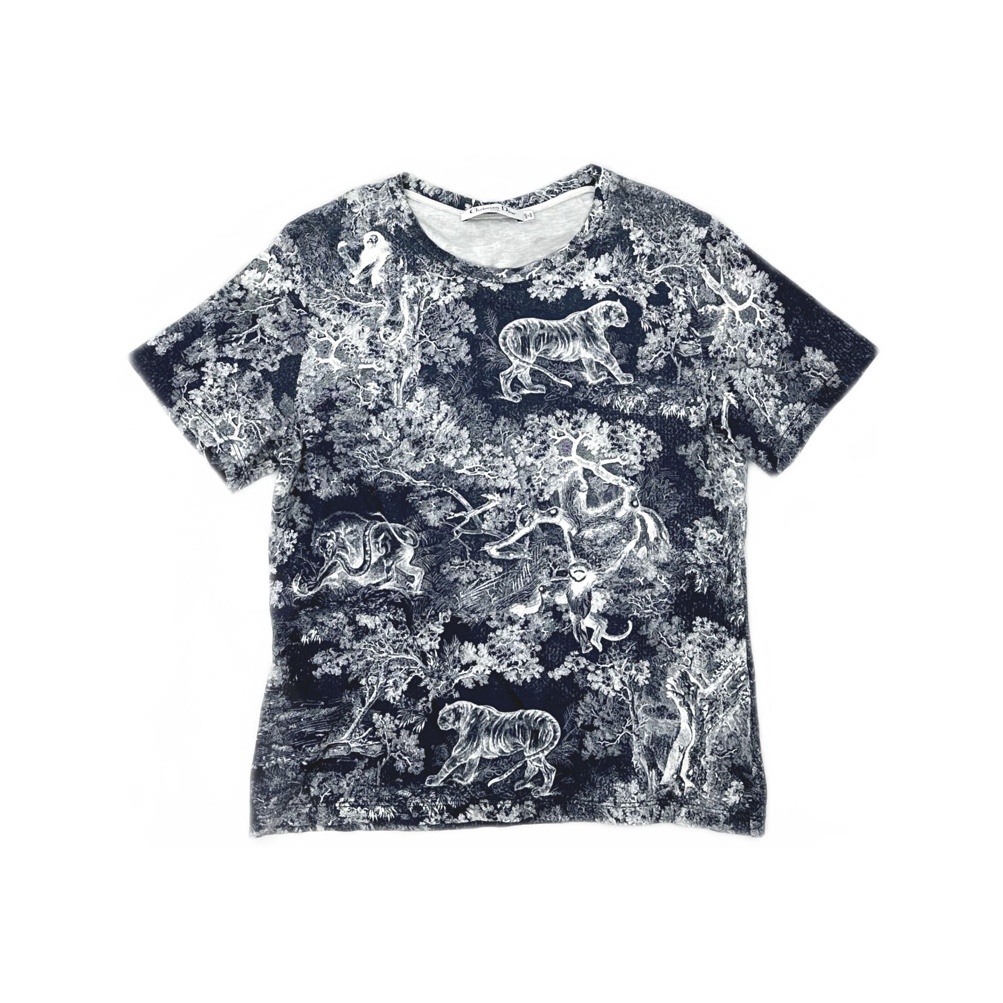 Dior Dior Animal Print Toile de Jouy T-Shirt Size L Size L / US 10 / IT 46 - 1 Thumbnail