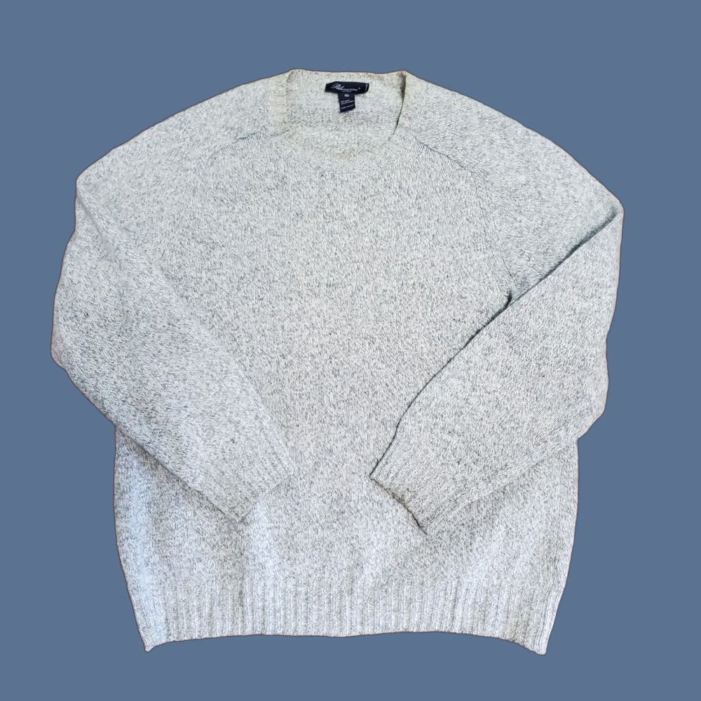 Blumarine VINTAGE Blumarine Sweater Pullover Crew Neck Long Sleeve Gray Wool Polyamide Made in Italy XL Mens Size US XL / EU 56 / 4 - 1 Thumbnail