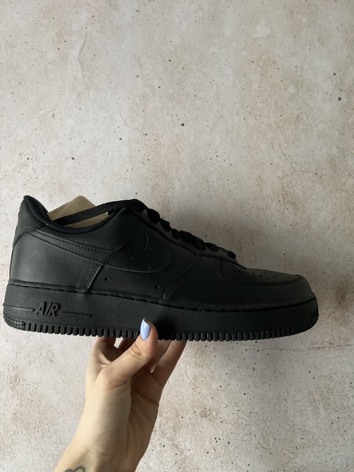 Nike Classic Sneakers Nike Air Force 1 Low '07 triple Black Size US 9.5 / EU 42-43 - 3 Thumbnail