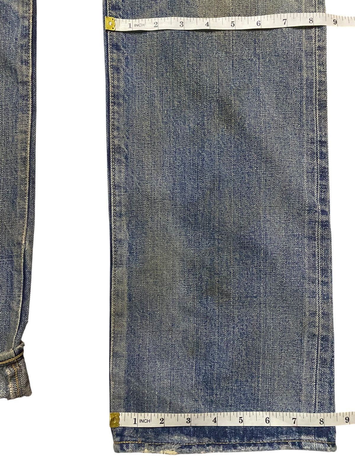 Junya Watanabe Vintage Blue Corn Japan Selvedge Heavy Faded Distressed Jean Size US 32 / EU 48 - 20 Thumbnail