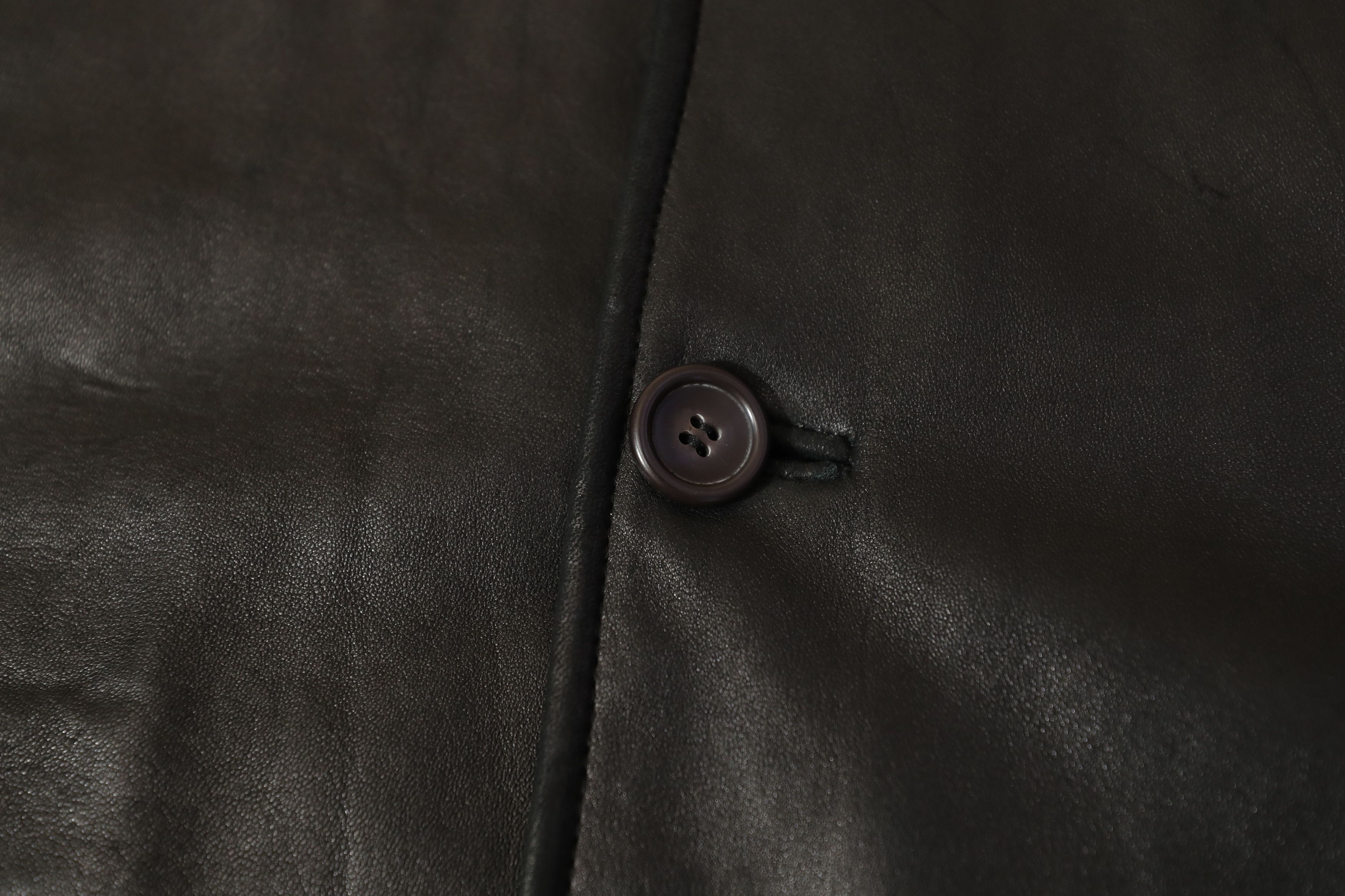 Overland Overland Vintage Black Leather Jacket (L) Size US L / EU 52-54 / 3 - 6 Thumbnail