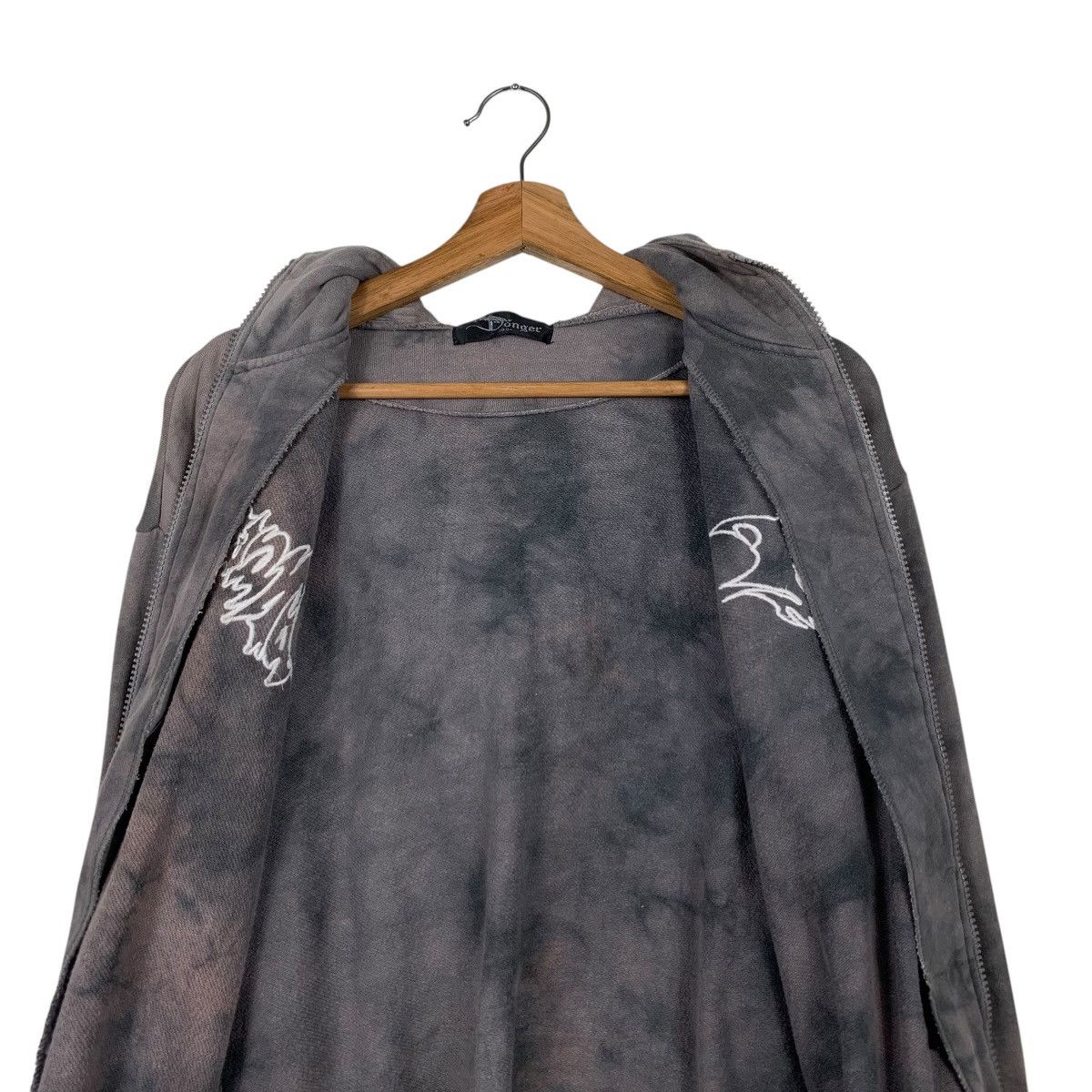 Japanese Brand DONGER On Right Course Acid Wash Zipper Hoodies #2052-C89 Size US S / EU 44-46 / 1 - 13 Thumbnail