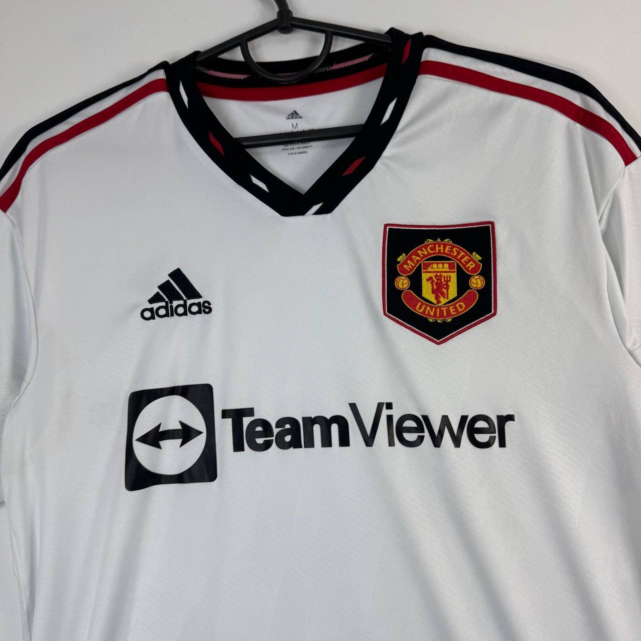 Adidas Adidas Manchester United Away Shirt 2022-23 White Men Size M Size US M / EU 48-50 / 2 - 2 Thumbnail