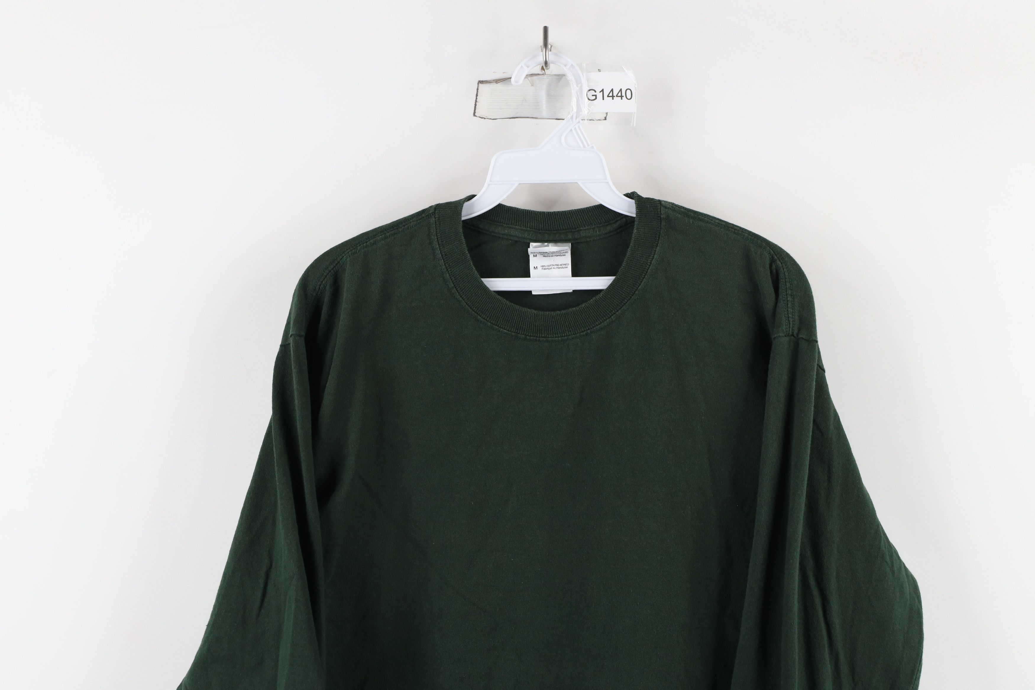 Vintage Vintage 90s Y2K Streetwear Blank Long Sleeve T-Shirt Cotton Size US M / EU 48-50 / 2 - 2 Thumbnail