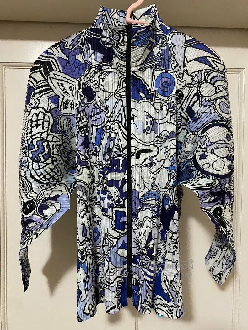 Issey Miyake Issey Miyake Graffiti Coat Size L / US 10 / IT 46 - 3 Thumbnail