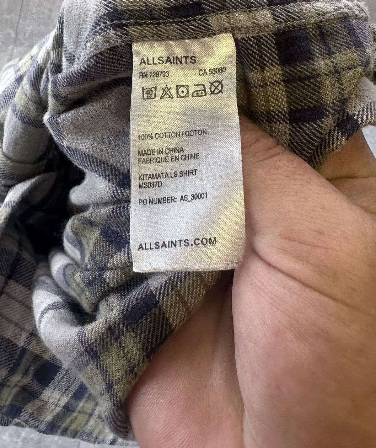 Allsaints Allsaints Japanese Flannel Shirts Button Up Size US L / EU 52-54 / 3 - 10 Thumbnail