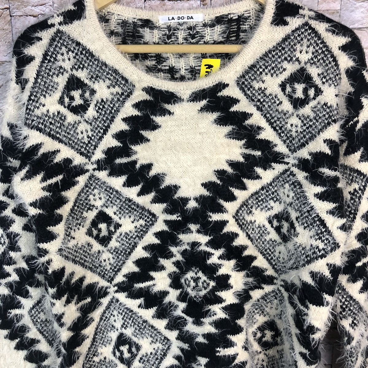 Vintage La do da White navajo design Knitwear #A755 Size M / US 6-8 / IT 42-44 - 9 Thumbnail