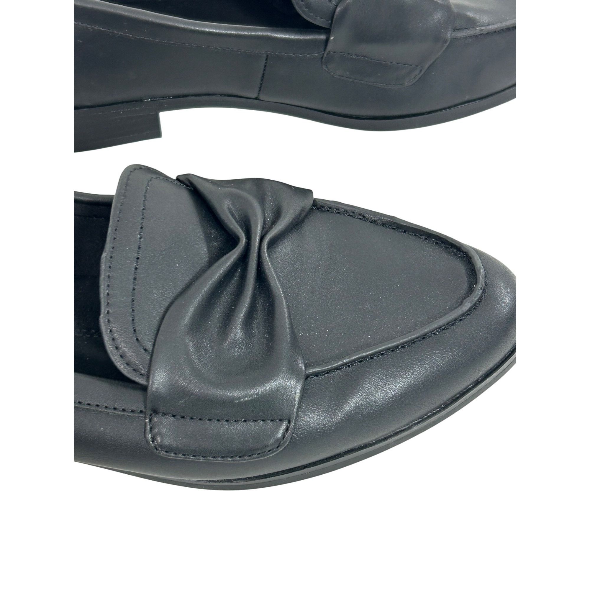 Other Aerosoles Ellis Loafers Black Faux Leather 8.5M Bow Casual Size US 8.5 / IT 38.5 - 12 Thumbnail