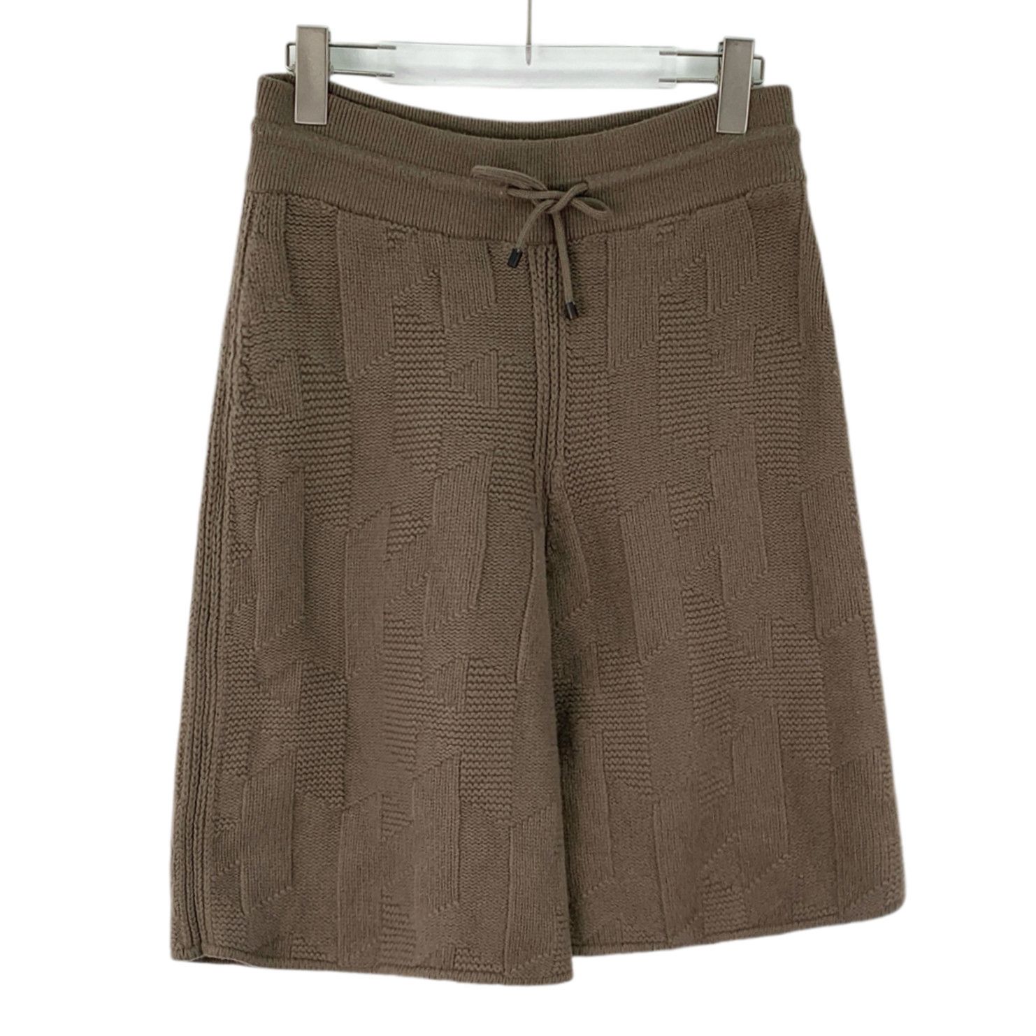 Hermes Hermes Jacquard Wool Drawstring Shorts Brown (36) Size 25" / US 0 / IT 36 - 1 Thumbnail