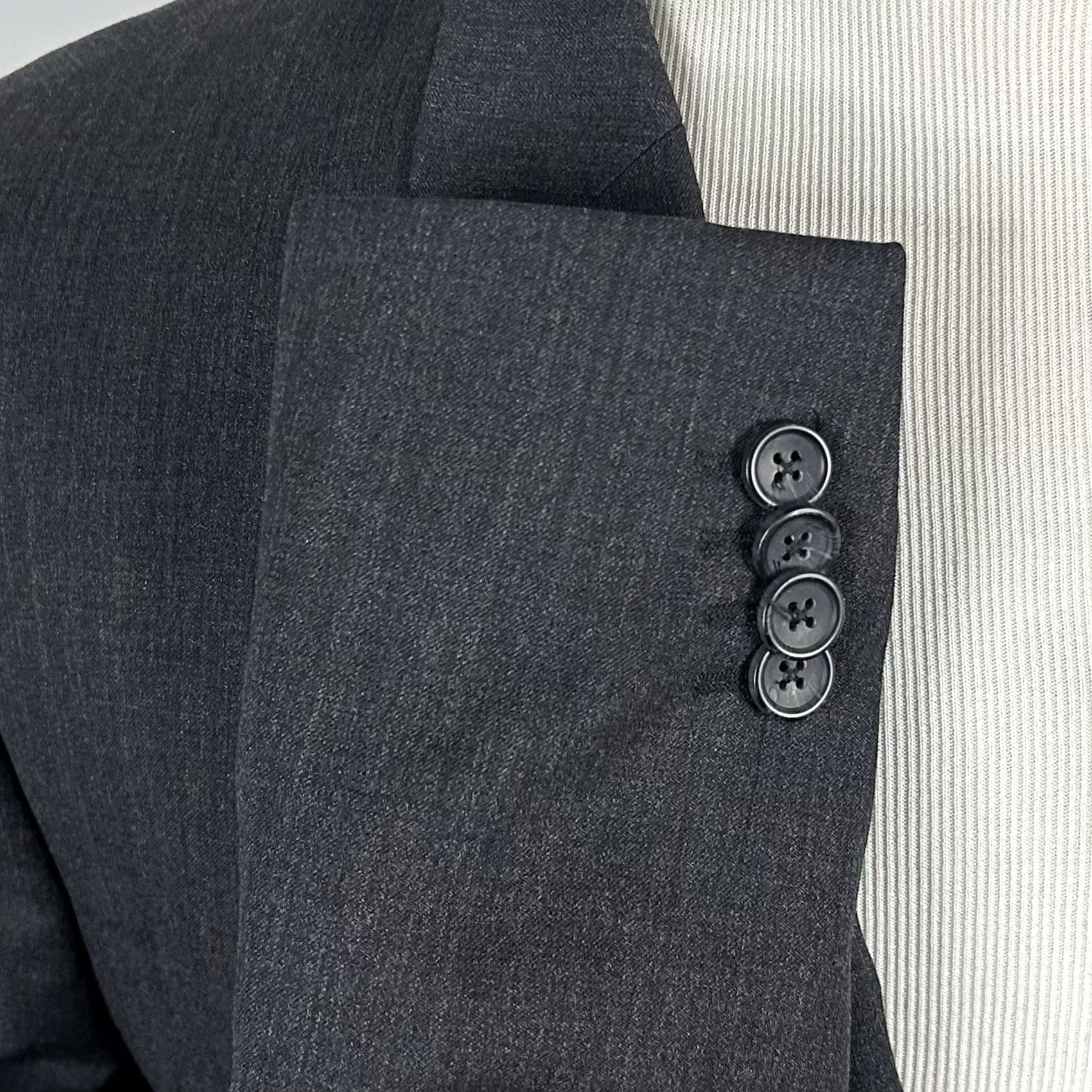 Banana Republic Banana Republic Sport Coat Gray Wool Blend Two-Button 46L Slim Fit Single-Breasted Men’s Jacket Size US XS / EU 42 / 0 - 5 Thumbnail