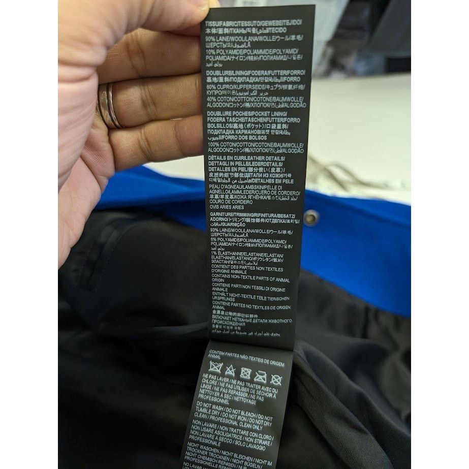 Saint Laurent Paris o1rshd1 Teddy Jacket in Blue Size US S / EU 44-46 / 1 - 22 Thumbnail