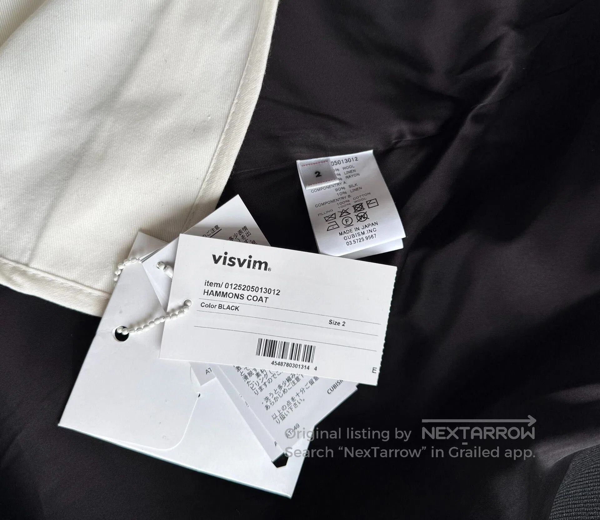 Visvim visvim hammons coat in black color. Size US L / EU 52-54 / 3 - 9 Thumbnail