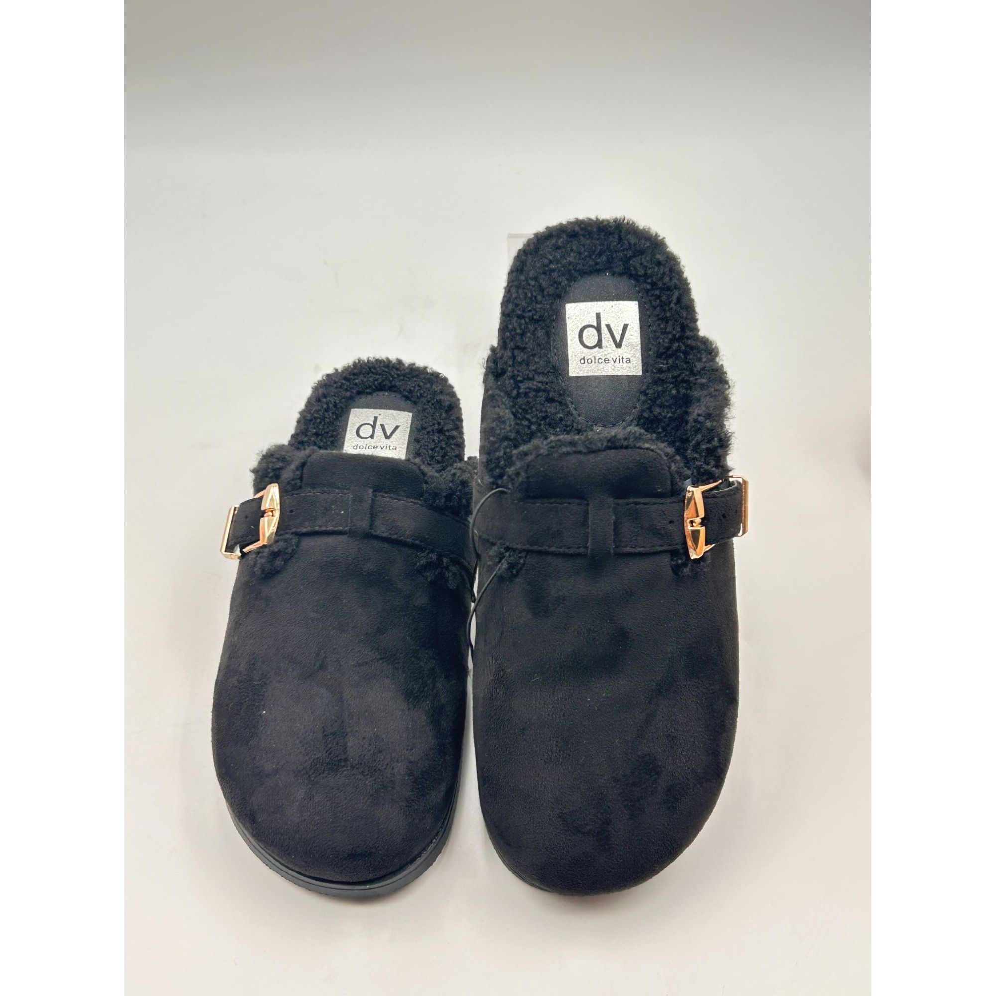 Other DV Dolce Vita Audreana Black Sherpa Lined Slides Women US 9 Size US 9 / IT 39 - 2 Thumbnail