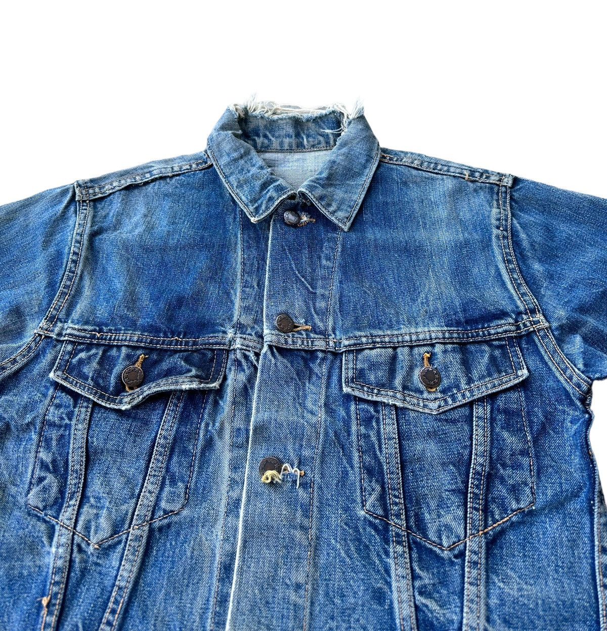 Sears Vintage 70s Sears selvedge rusty wash denim jacket Size US S / EU 44-46 / 1 - 4 Thumbnail