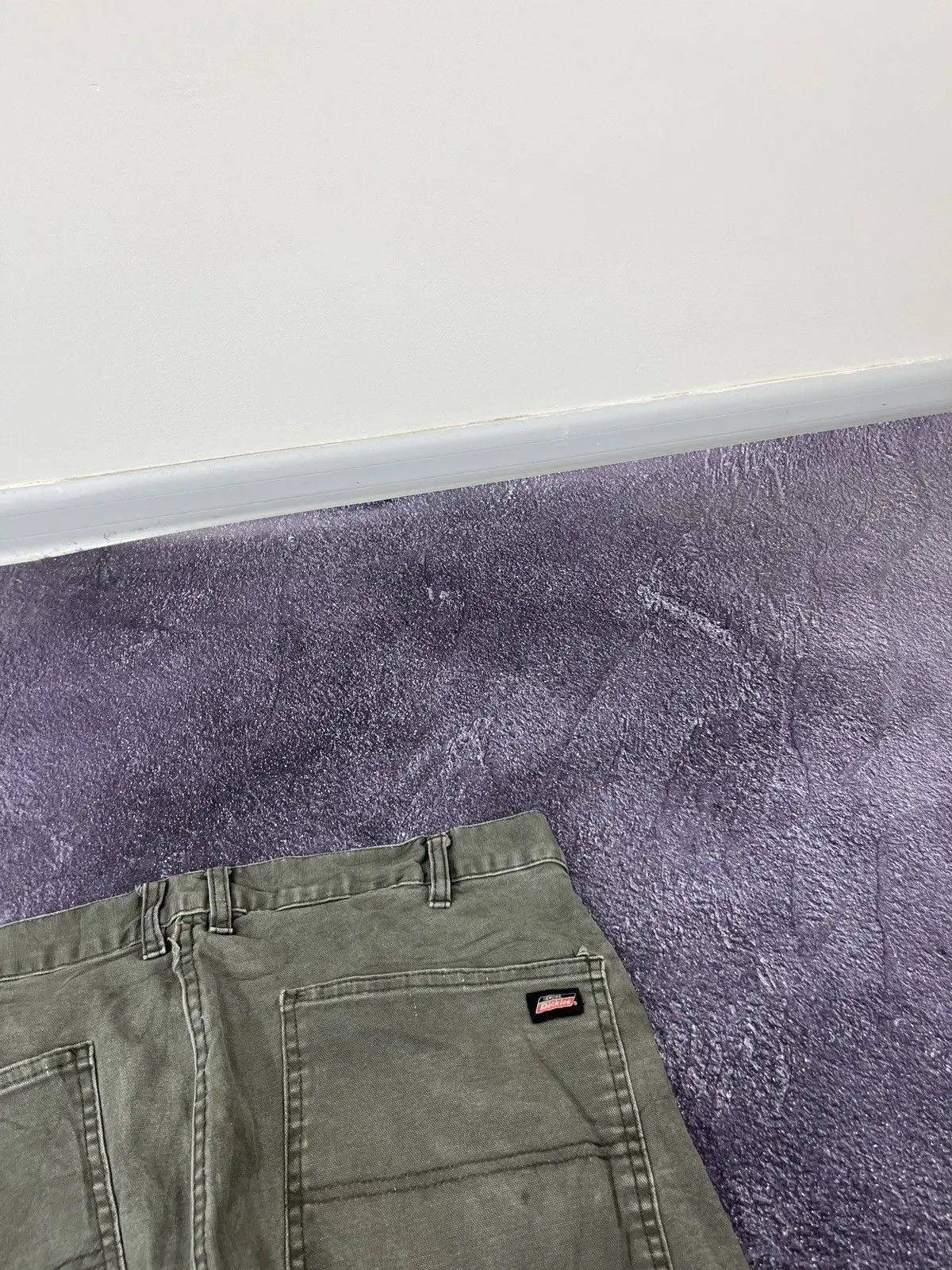 Dickies × Vintage Vintage Dickies Olive Work Hype Carpenter Baggy Pants Size US 34 / EU 50 - 6 Thumbnail