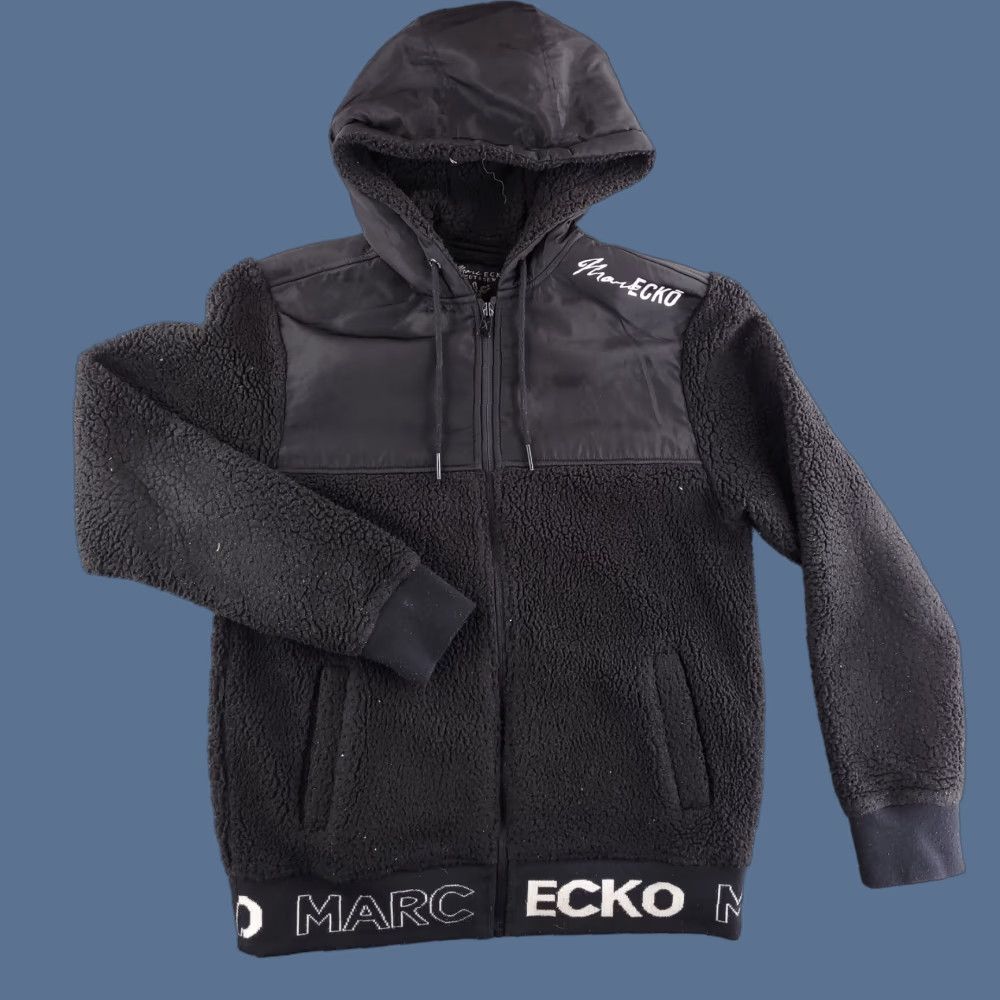 Ecko Unltd. Ecko Unltd. Hoodie Mens Small Black Full Zip Fleece Sherpa Knit Sweatshirt Style: Full Zip, Pattern: Solid, Vintage: No Size US S / EU 44-46 / 1 - 1 Thumbnail
