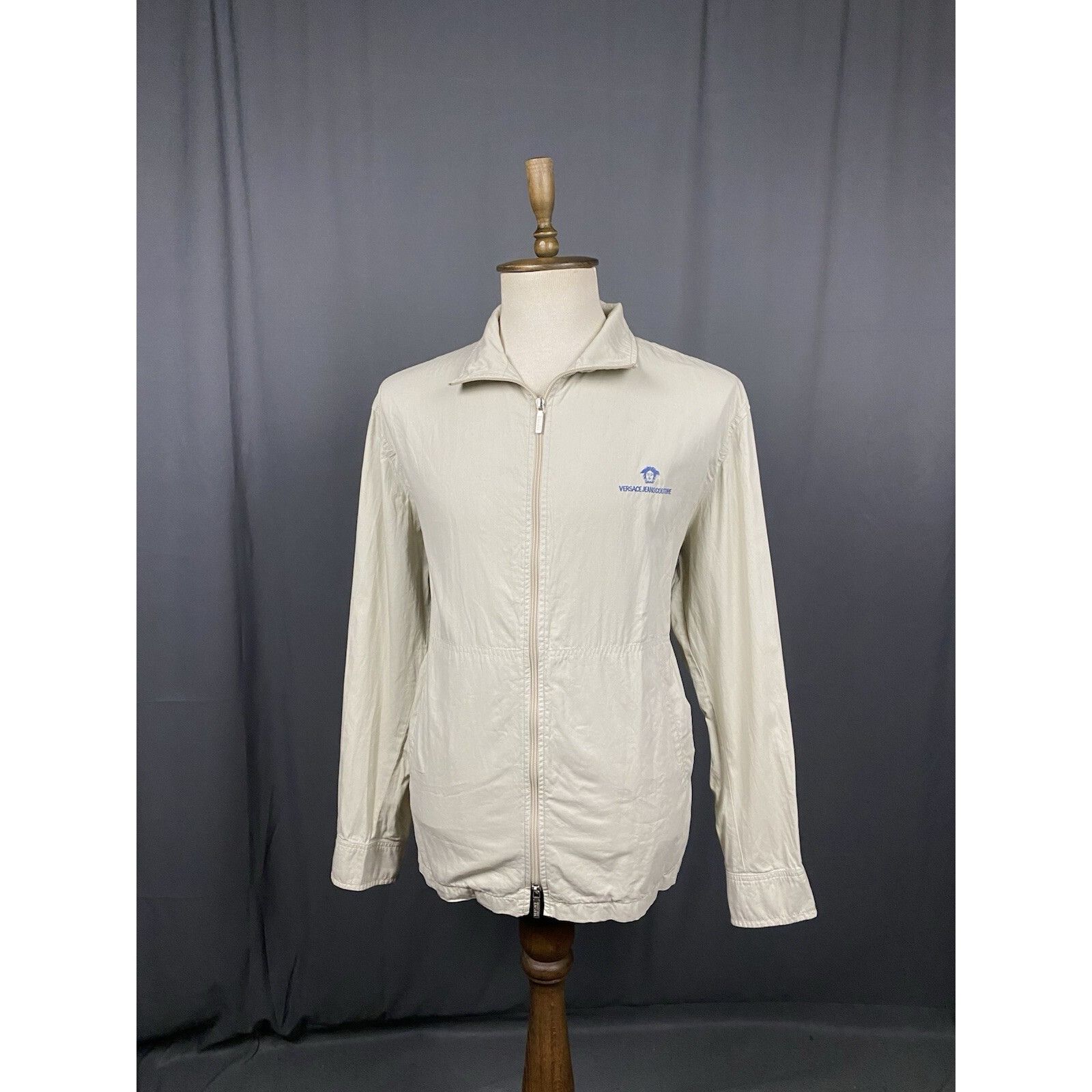 Versace Versace Jeans Couture Small Logo VTG Men's Beige Collared Ut Size US XL / EU 56 / 4 - 2 Thumbnail