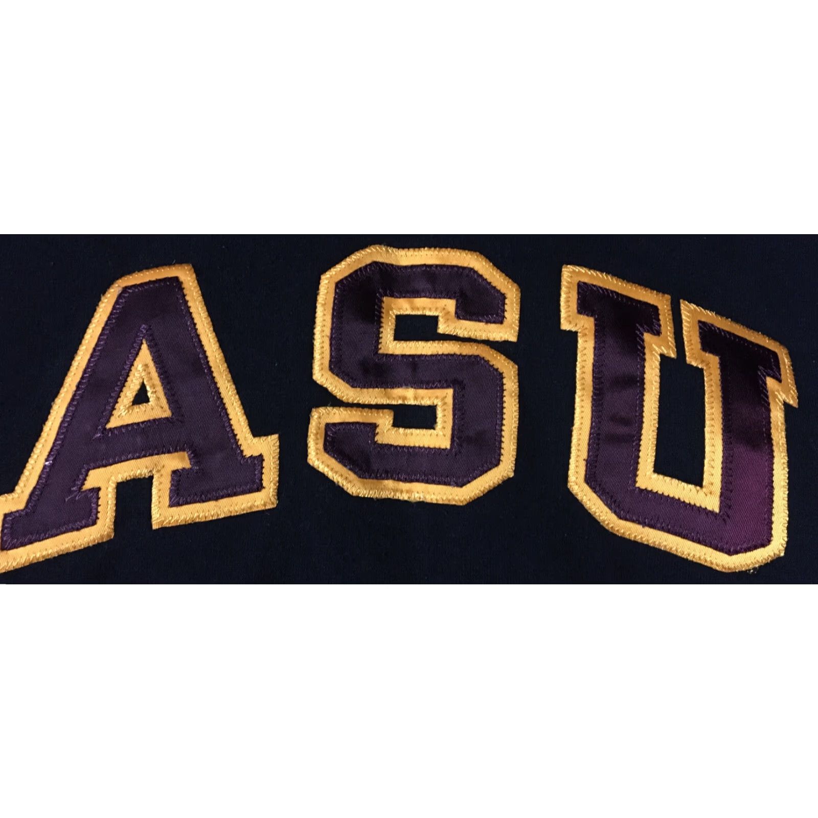 Champion VINTAGE Champion ASU Spellout Hoodie Sweatshirt Black Small Mens Pullover 90s College School Track Grunge Size US S / EU 44-46 / 1 - 2 Thumbnail