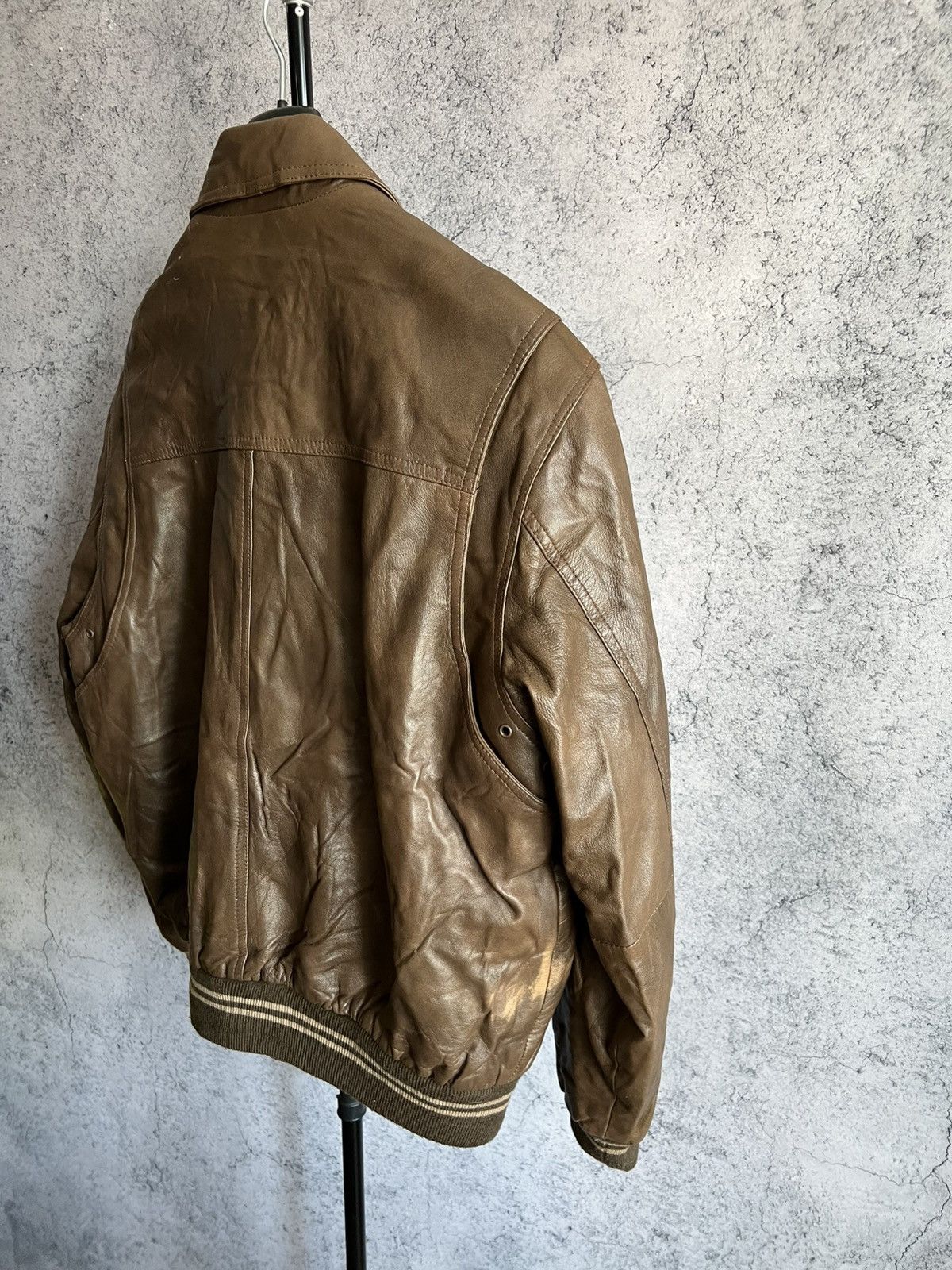 Leather Vintage Arizona Leather Jacket Marcucci Skins USA Air Force Size US L / EU 52-54 / 3 - 18 Thumbnail