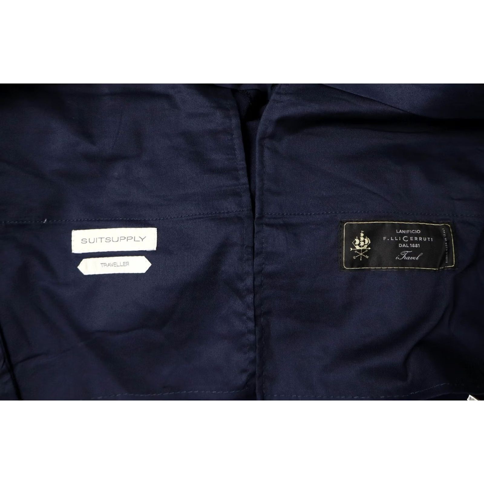 Suitsupply SUITSUPPLY Brescia Int Trousers Men's UK 36 Navy Blue Pure Wool Zip Fly Pleated Size US 36 / EU 52 - 6 Thumbnail