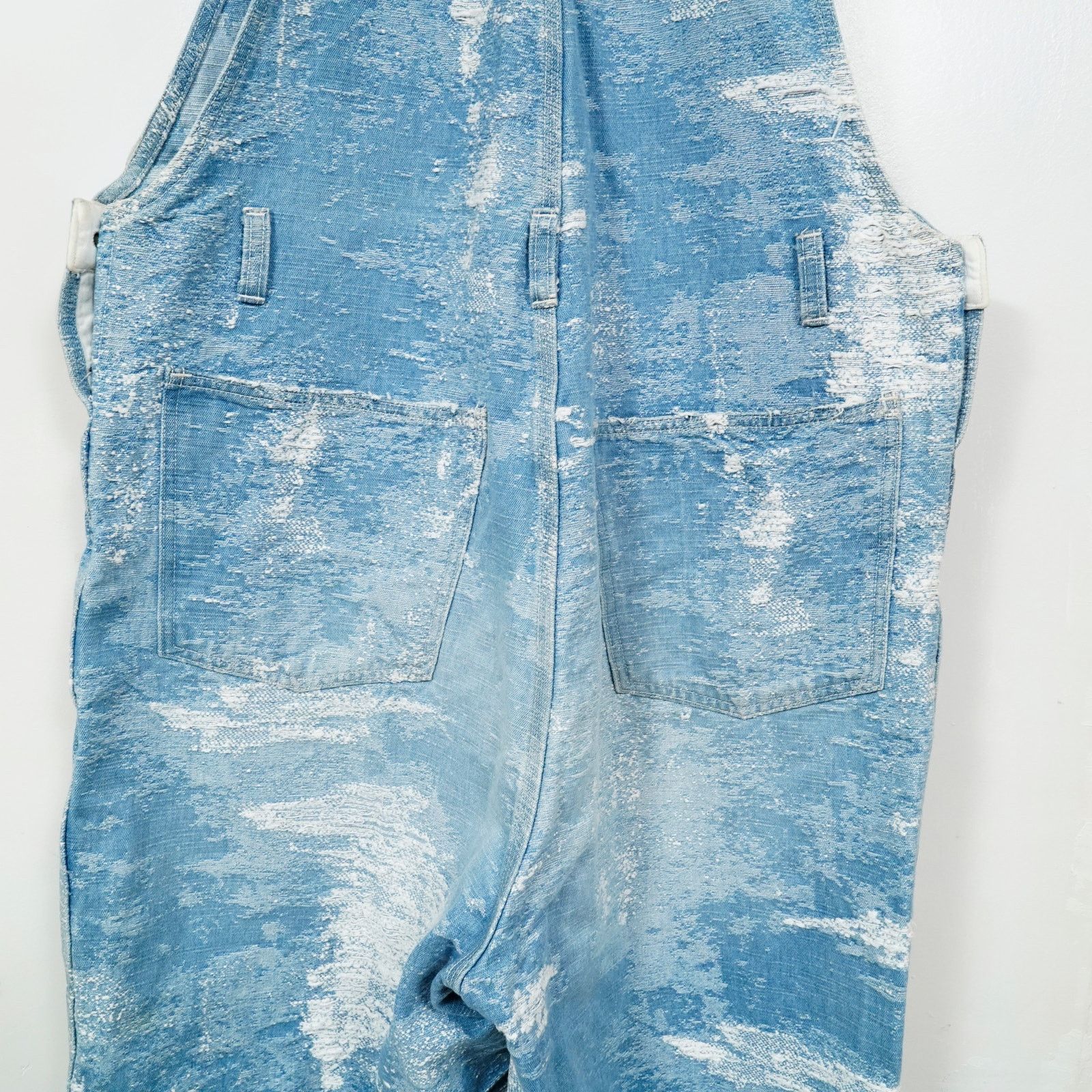 TAAKK TAAKK Distressed Denim Overalls Japan Designer Wide Leg Size US 35 - 16 Thumbnail