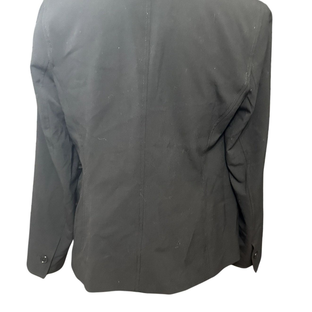 Anne Klein Ann Klein Blazer Jacket Notch Lapel Two Button Black Women 6 Size M / US 6-8 / IT 42-44 - 6 Thumbnail