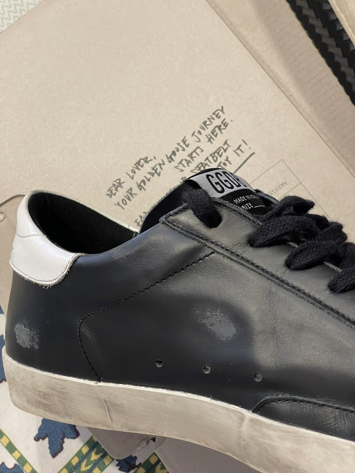 Golden Goose Golden Goose Super-Star Black & White - With Original Box Size US 10 / EU 43 - 7 Thumbnail