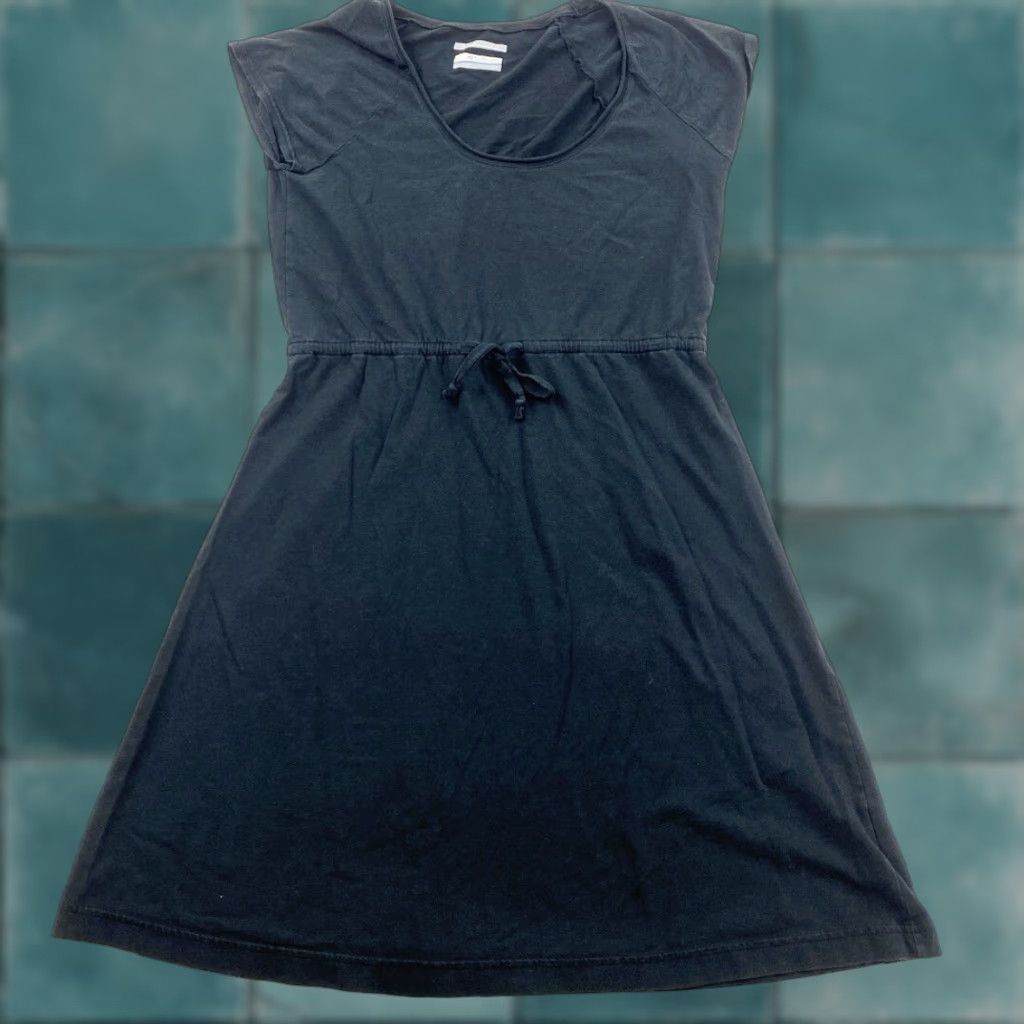 Vintage Columbia Dress Black PFG Omni-Wick Size Small Jersey Midi Women Fit & Flare Stretch Knit Dress Size S / US 4 / IT 40 - 1 Thumbnail