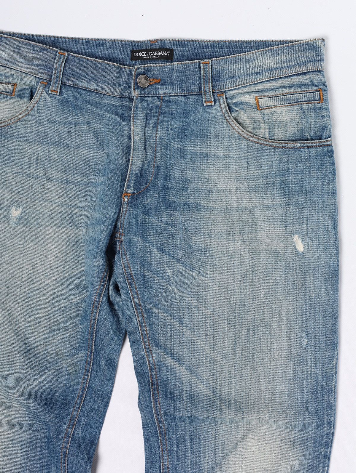 Dolce & Gabbana Dolce Gabbana Fade Denim Pants Blue Jeans Metal Logo Washed Size US 34 / EU 50 - 3 Thumbnail