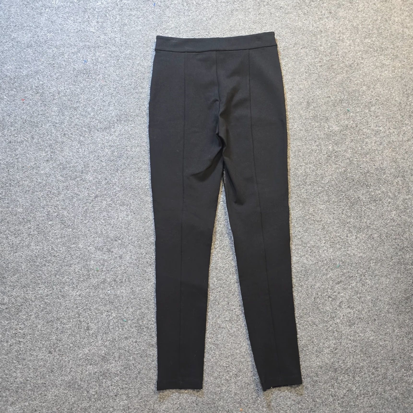 Karen Millen Karen Millen Pants Womens Size 6 Black High Shine Skinny Pull On Club Casual Knit Polyester Slendre Regular Inseam 29" Ankle Women's Pants Size 28" / US 6 / IT 42 - 7 Thumbnail