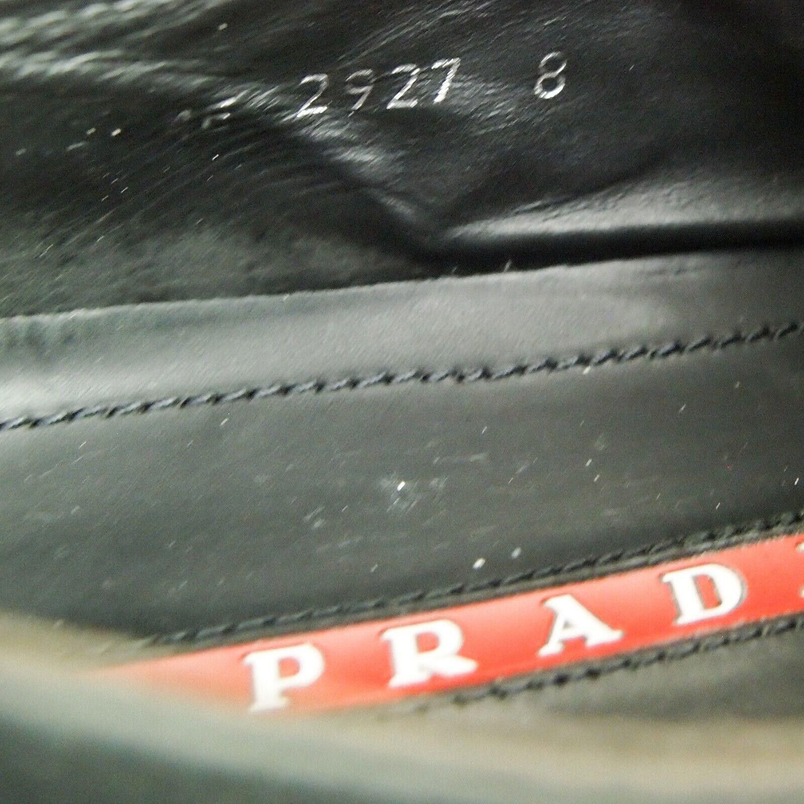 Prada Prada Low Top Sneakers Black Leather Size EU 42 US 9 Size US 9 / EU 42 - 9 Thumbnail