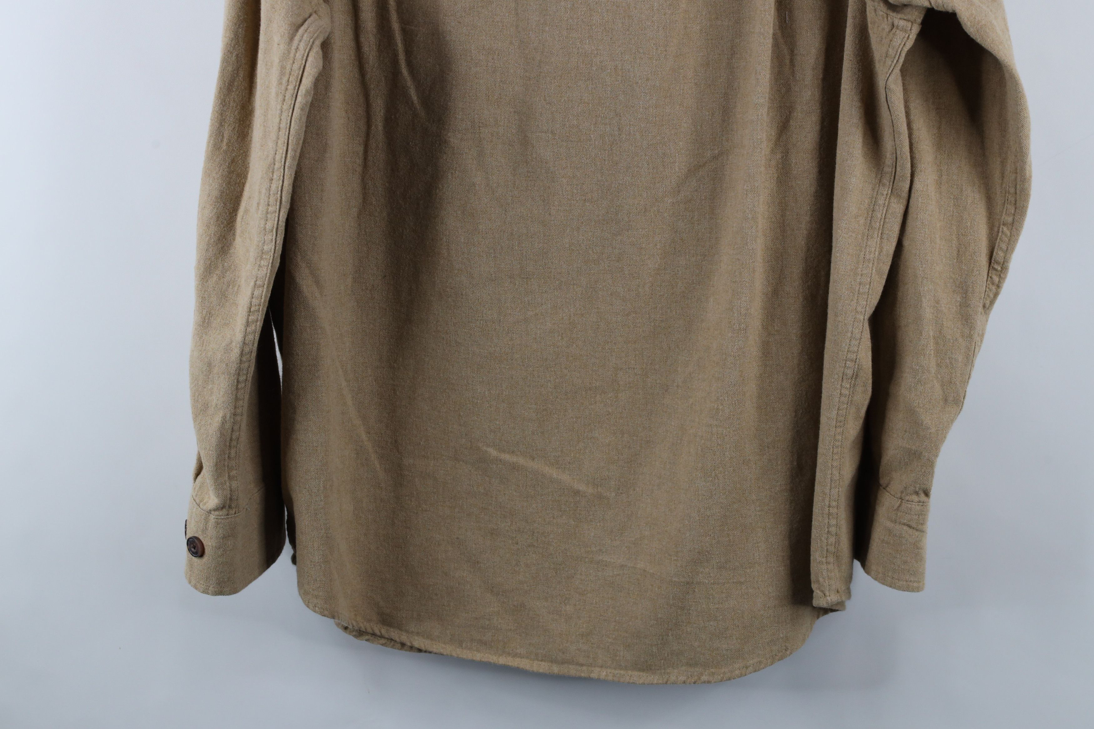 Duluth Trading Company × Vintage Duluth Trading Co Flannel Collared Button Down Shirt Beige Size US L / EU 52-54 / 3 - 13 Thumbnail