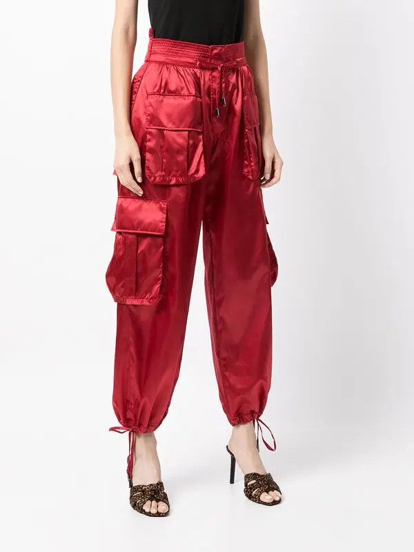 Dolce & Gabbana o1y0925 Cargo Jogger in Red Size 25" / US 0 / IT 36 - 3 Thumbnail
