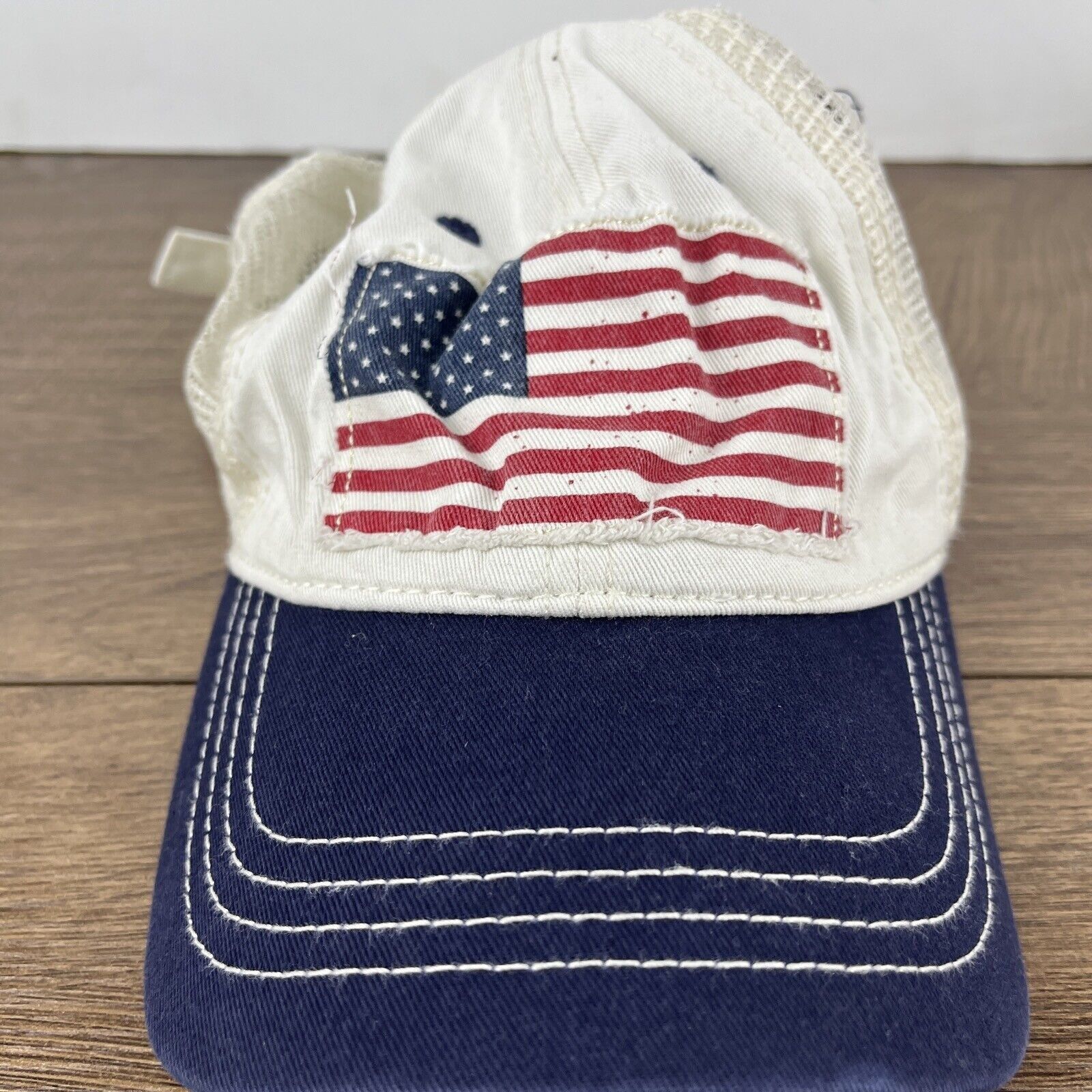 Other American Flag Hat USA White Hat Adjustable Adult Size Hat Ca Size ONE SIZE - 4 Thumbnail