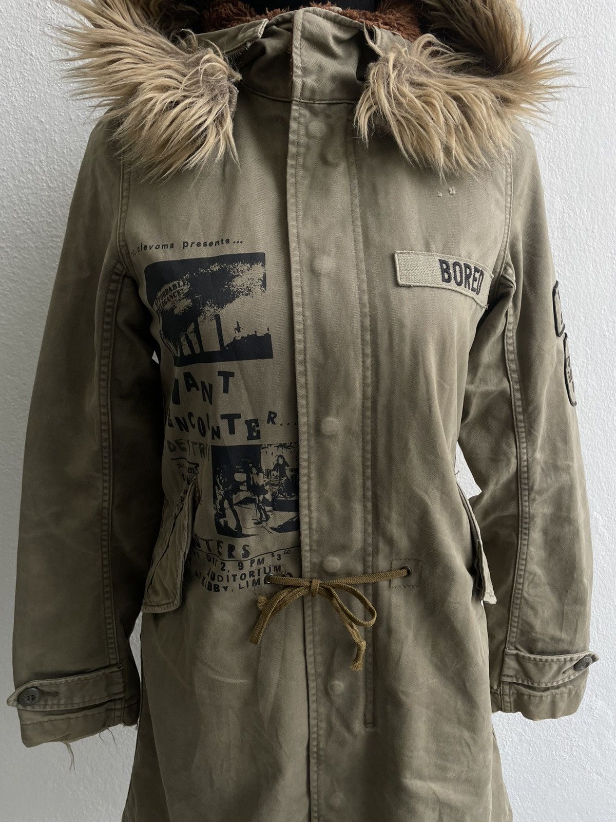 Hysteric Glamour Hysteric Glamour x Destroy All Monsters Military Fur Jacket Size S / US 4 / IT 40 - 5 Thumbnail