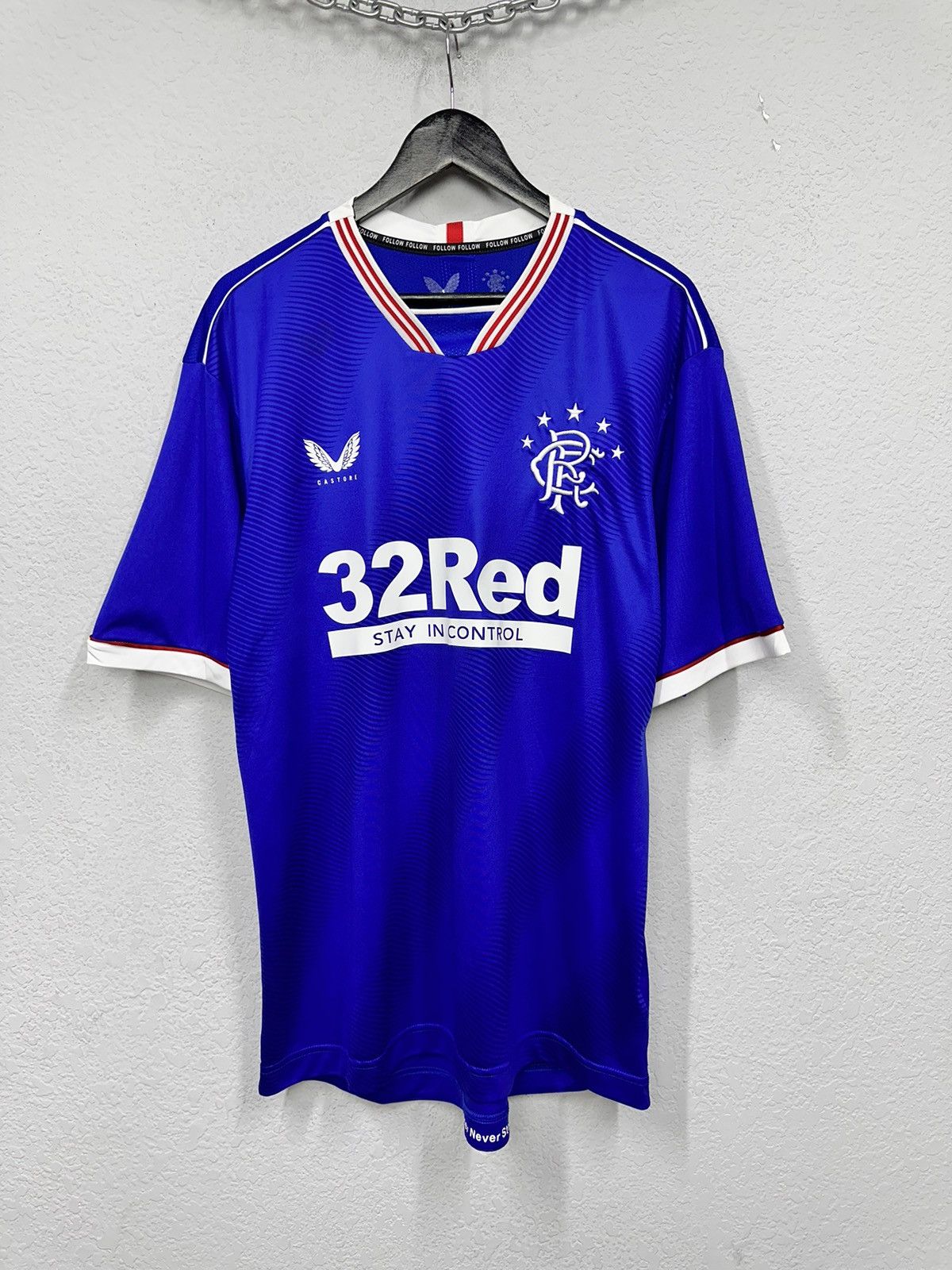 Castore RANGERS 2020 2021 HOME SHIRT FOOTBALL SOCCER JERSEY CASTORE Size US XL / EU 56 / 4 - 1 Thumbnail