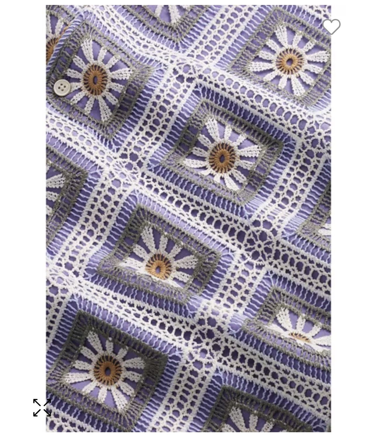 NN07 Julio Cotton Floral Crochet Shirt Size US S / EU 44-46 / 1 - 4 Thumbnail