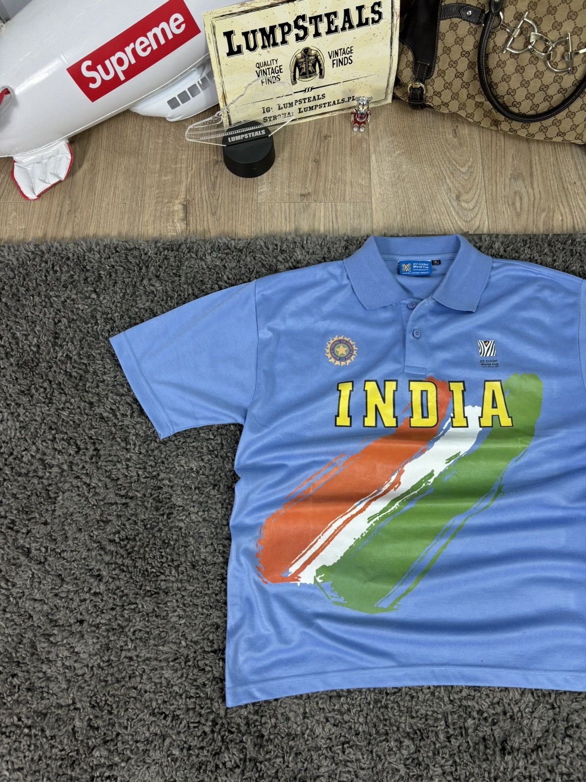 Japanese Brand × Vintage Vintage Hip Hop Boxy India Cricket Jersey Skate Y2K Sport Size US XL / EU 56 / 4 - 2 Thumbnail