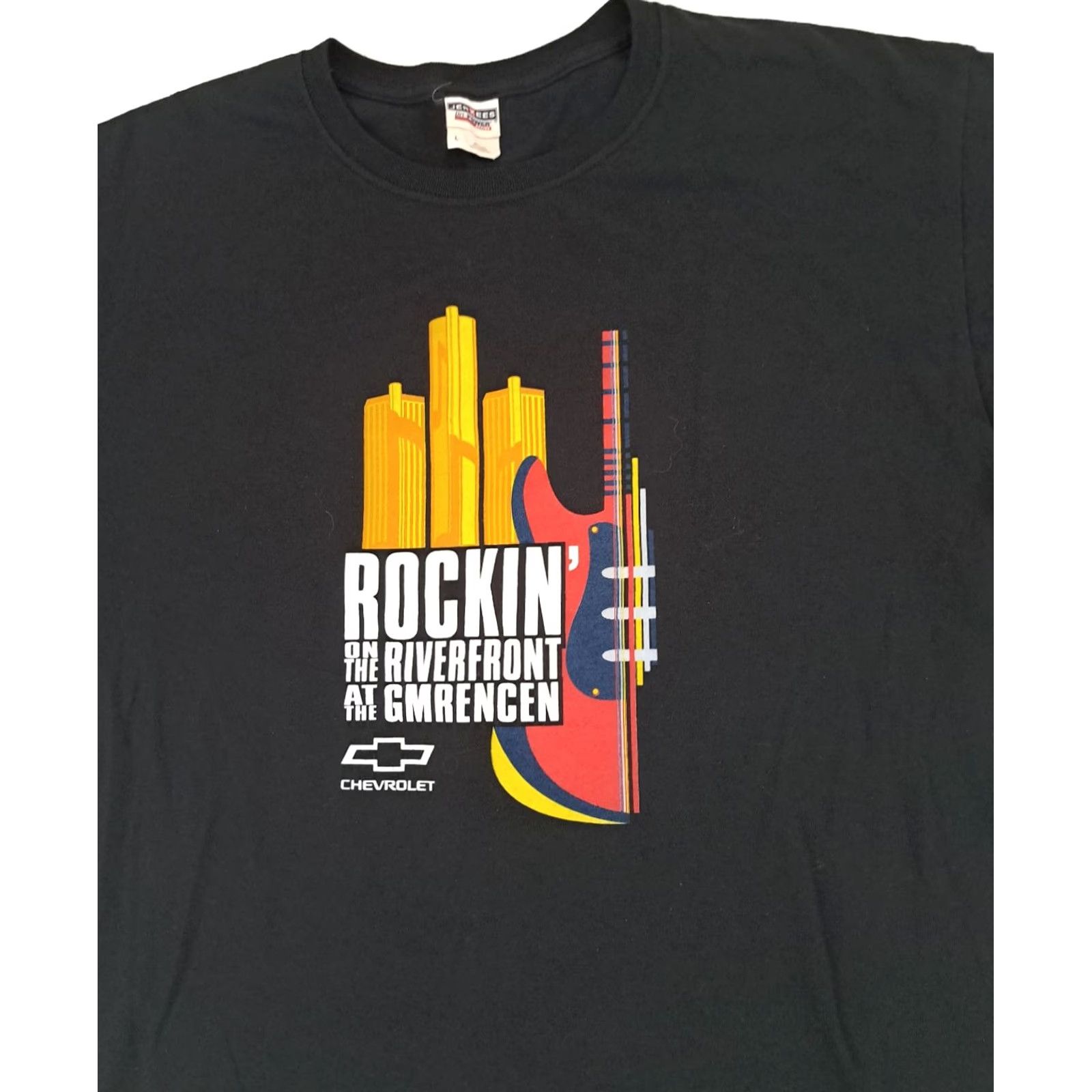 Jerzees VINTAGE Rockin at Riverfront at GM RenCen Marshall Tucker,Soul Asylum LG TShirt Shirt Unisex Adults L Black Music Rock 2008 Mens Womens Size US L / EU 52-54 / 3 - 3 Thumbnail