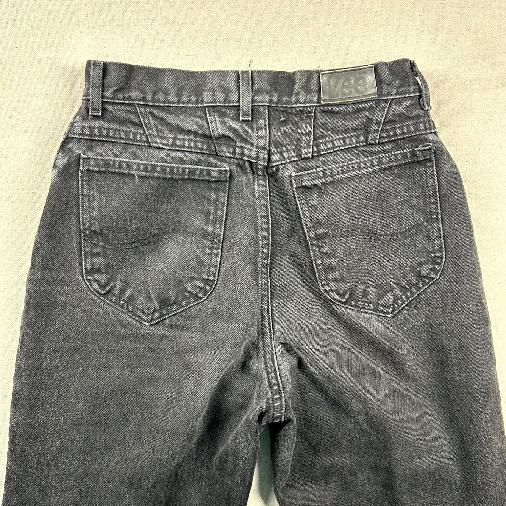 Lee VINTAGE Lee Jeans Womens 10L Tall 27x33 Mom High Rise Taper 90s Charcoal USA Jeans Mens Womens Girls Boys Size 32" / US 10 / IT 46 - 7 Thumbnail