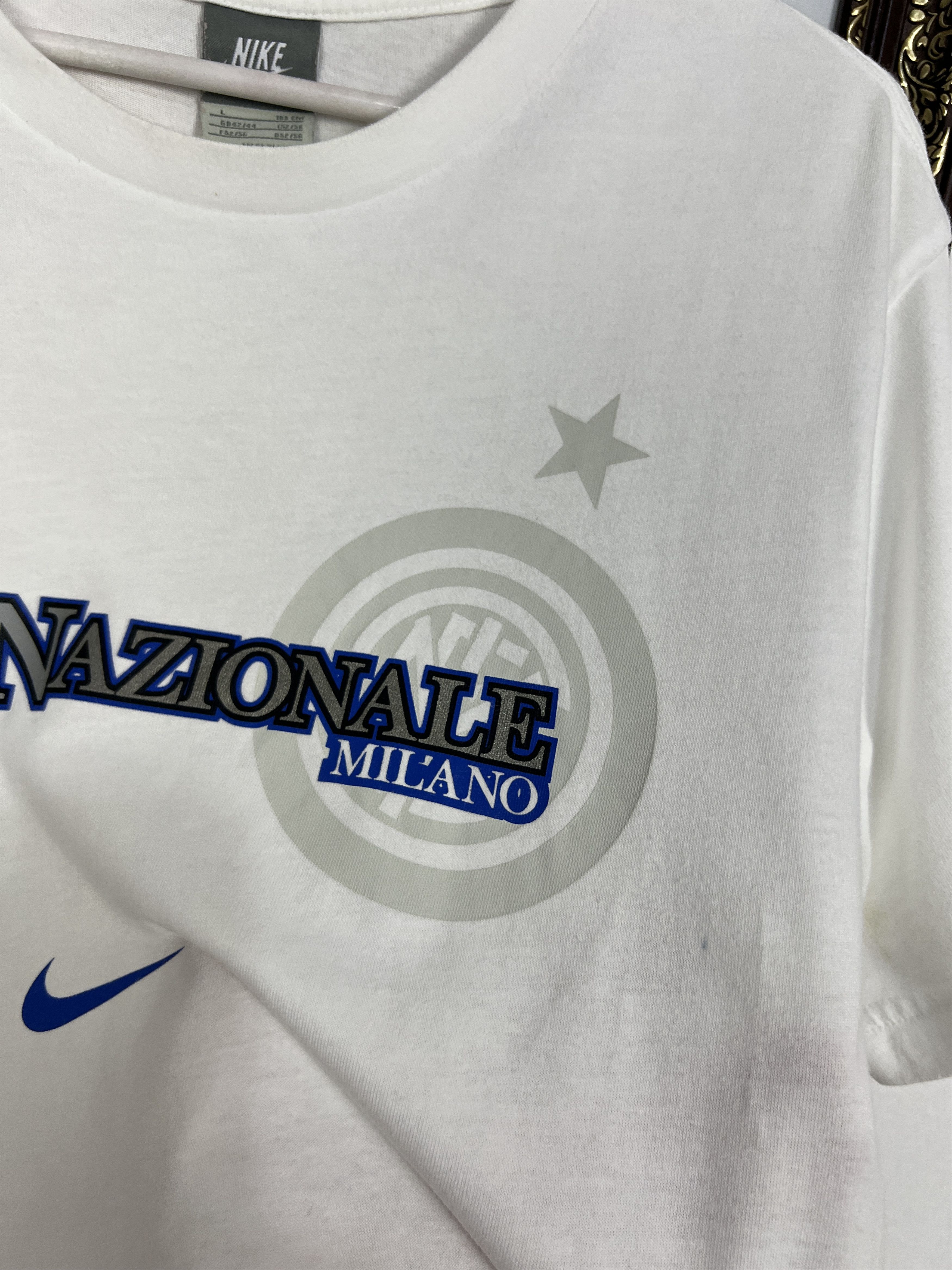 Nike Vintage Inter Milan Football Shirt Maglia Soccer Jersey Size US L / EU 52-54 / 3 - 4 Thumbnail